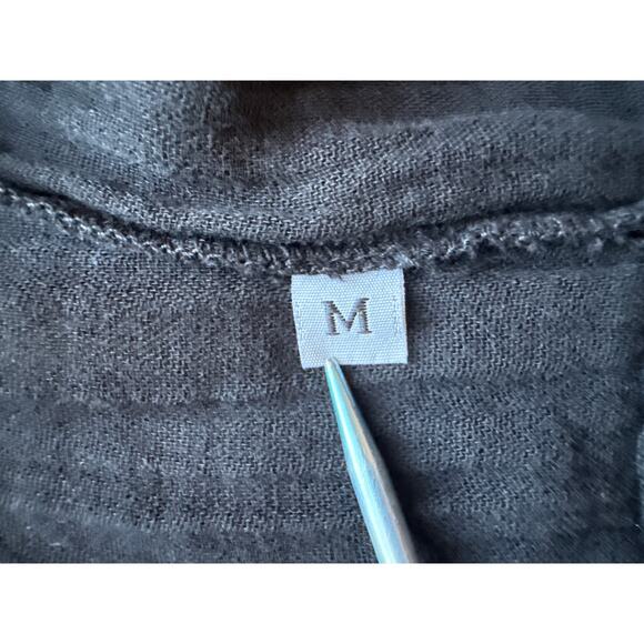 9 Seed Condesa Wrap Maxi Dress in Black Cotton Size Medium - Picture 8 of 9